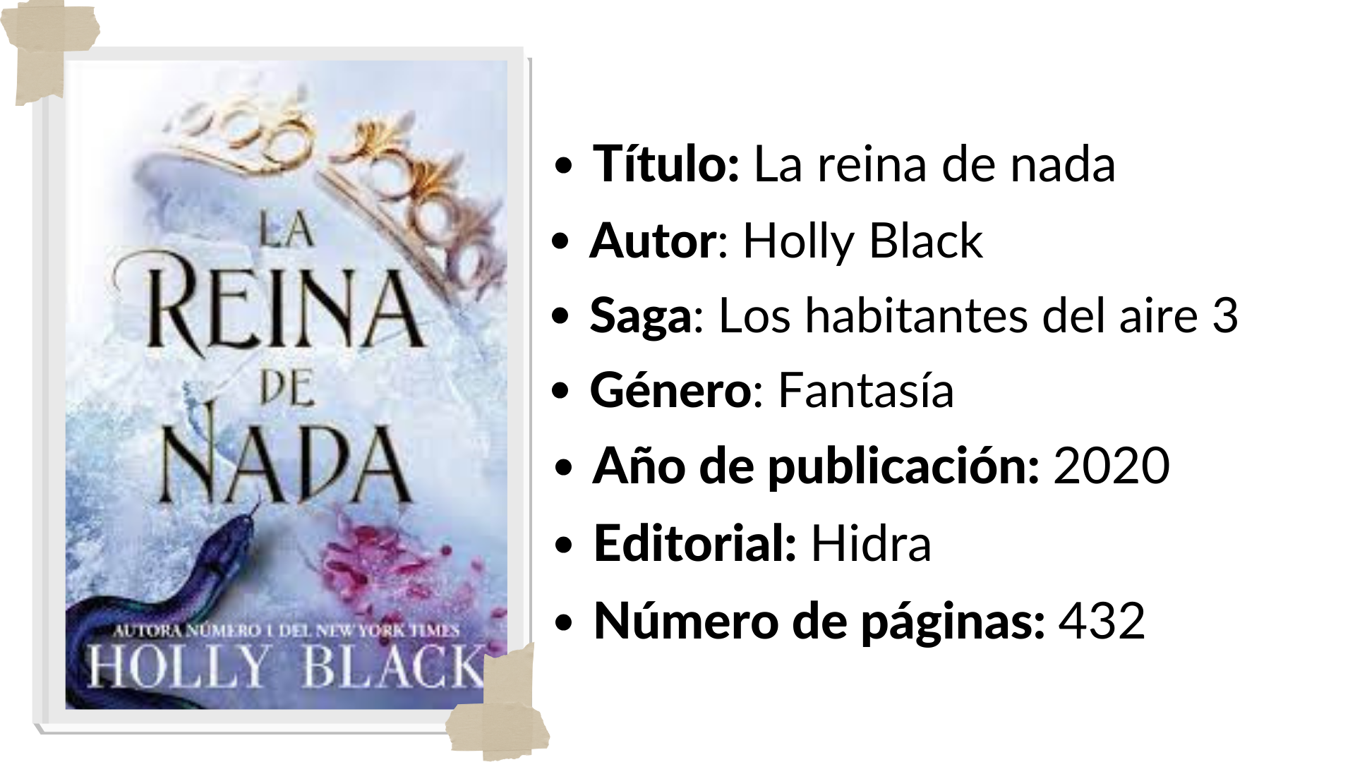 La reina de nada – Holly Black